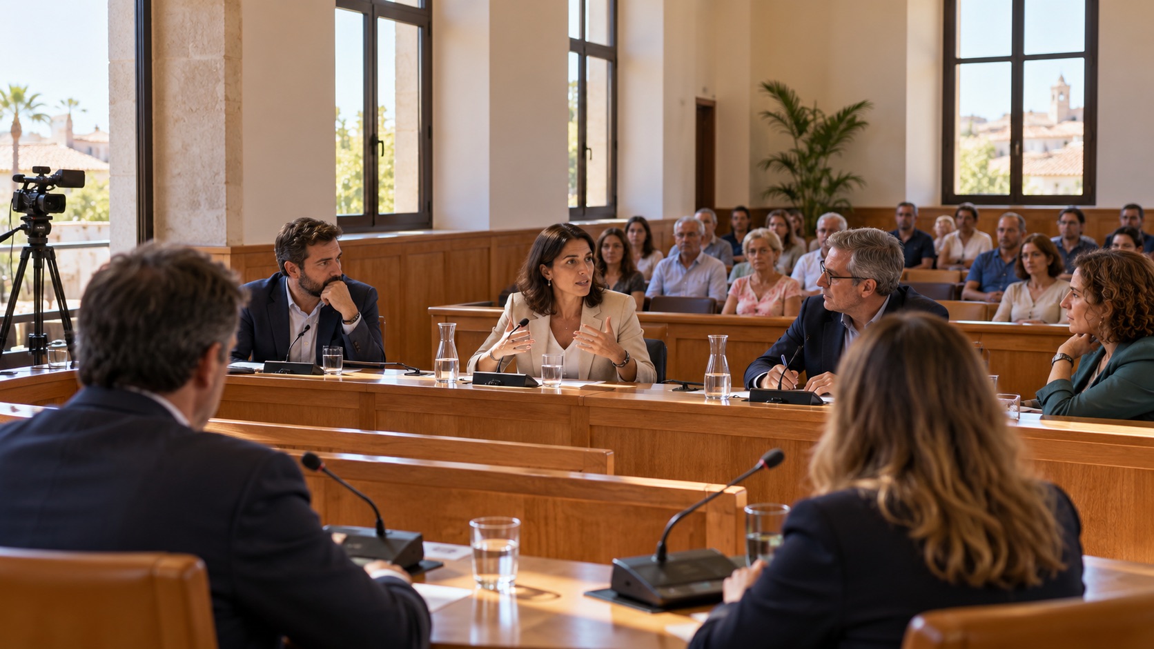 Pleno municipal de Barcelona: relacionar el orden del día con cada intervención